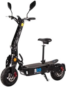 eFlux S20 Elektroroller Scooter - 600 Watt Hubmotor - Straßenzulassung - 20 Km/h Geschwindigkeit - Lithium Ionen Akku - E-Scooter